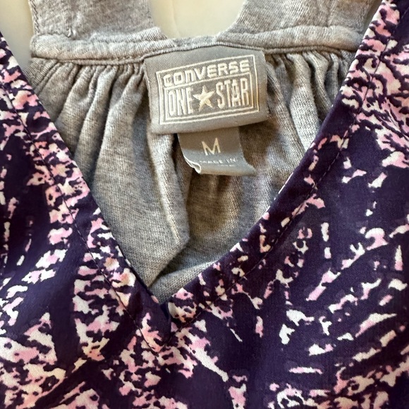 COPY - Converse One Star Grey Purple Tank Top Size Medium - Picture 3 of 4
